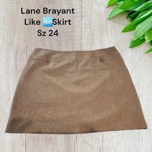 Lane Bryant Sz 24 brown mini skirt ♥️